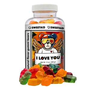I Love You Gift – Sweet Aid Jar with Gummies – Cute Romantic Gift for Him or Her – Anniversary, Valentine’s, Just Because Gift.