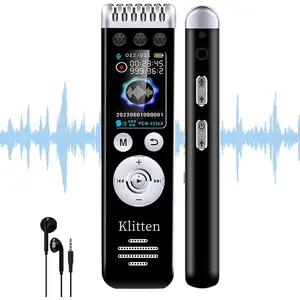 64GB Digital Voice Recorder for Lectures Meetings, Voice Activated Recorder with Playback, Professional Audio Recorder