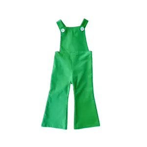 70s Overalls - Green Corduroy