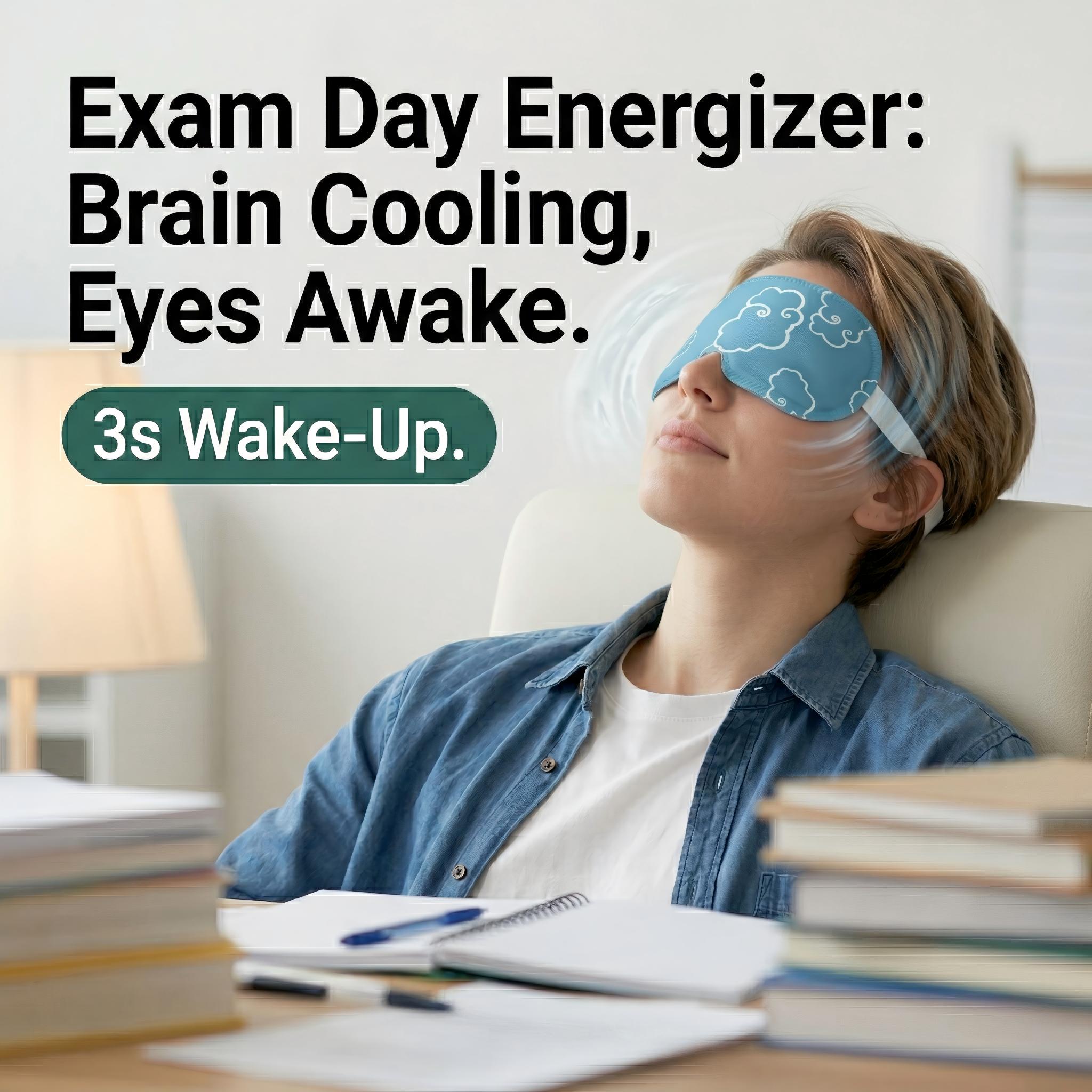 Reusable Herbal Self Cooling Eye Masks, Depuffing & Refreshing Cold Compress for Tired Eyes, Travel-friendly Hydrating Relief for Dry Eye & Fatigue