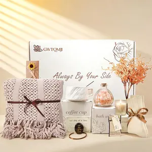 Get Well Soon Gift Baskets for, Sympathy Gift Baskets,Care Package for,Bereavement/Miscarriage/Grief Gifts Creamy White