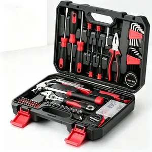 128-Piece General Household Hand Tool Set, Portable Tool Kit with Storage Toolbox, Essential Home Repair Tool Set for DIY Enthusiasts, Durable Home Maintenance Kit with Carrying Case
