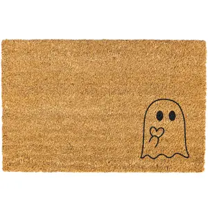 Halloween doormat, Cute Ghost Welcome Mat, Funny Door mat, Fall Doormat, Fall Decor, Halloween Decorations, Ghost Door mat, bottom corner