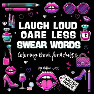 Swear Words Coloring Book for Adults: Laugh Loud, Care Less: A Hilarious Collection with Snarky Quotes, Big Simple Letters, Bold Designs, Cursing for ... Stress Relief for Women Who Deserve a Break Paperback