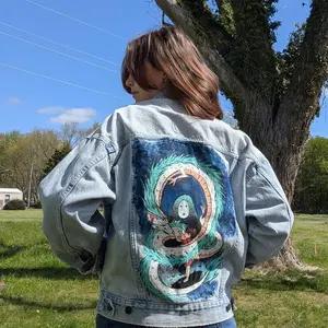 Custom Hand-Painted Denim Jacket