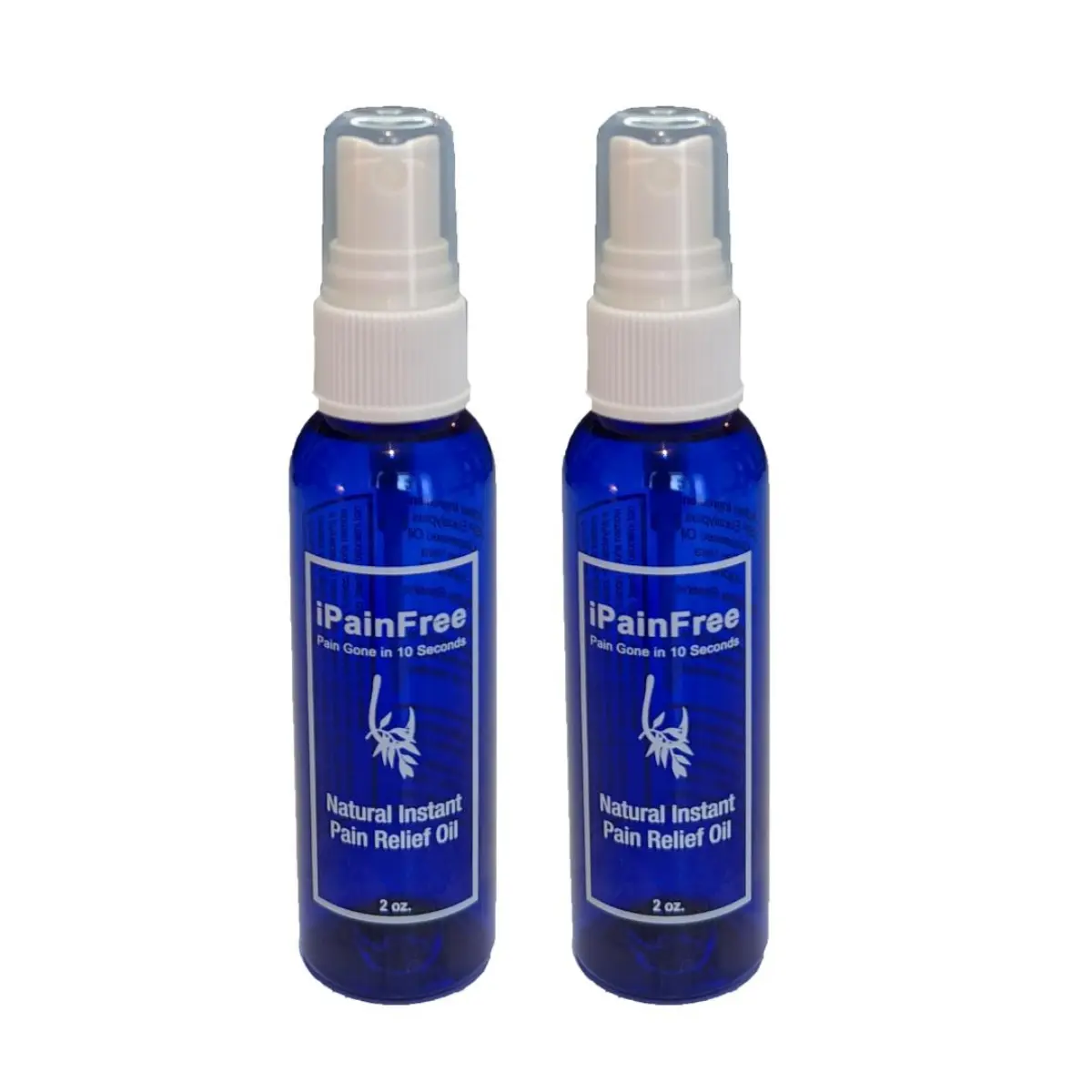 iPainFree Natural Pain Relief Spray Bundle - 2 x 2 Fl Oz Bottles, Fitness & Wellness Health Therapy Treatment, Boosts Circulation, Enhances Comfort, Infused with Grape Seed Oil, Eucalyptus Globulus, Jojoba, Aloe Vera Extracts