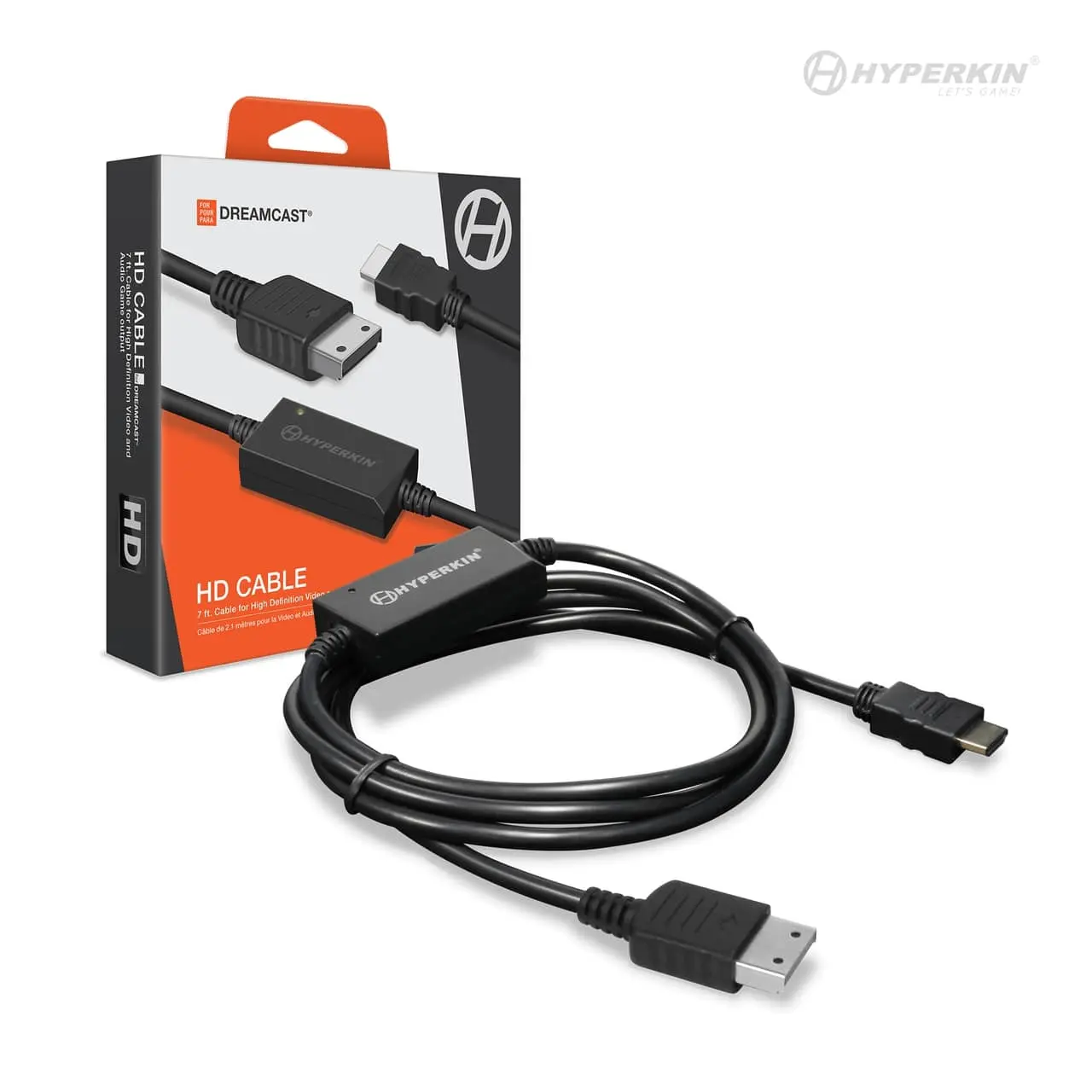 Hyperkin Dreamcast HD Cable: Enhanced Video Audio Output, 7-Foot Length