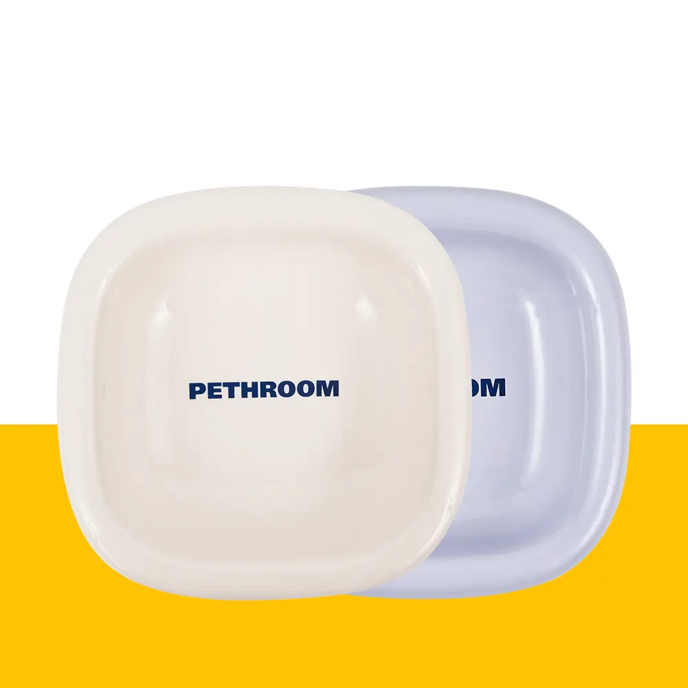 PETHROOM Well Fit Bowl – Durable Ceramic Cat & Dog Food Bowl