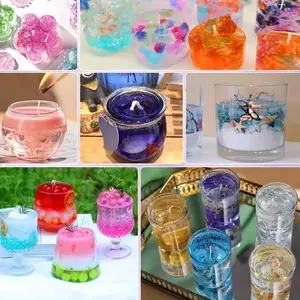 Transparent Jelly Wax for DIY Candles, Perfect for Halloween Christmas New Year Ramadan Festival Gifts, Jewelry Making Material, Handicraft