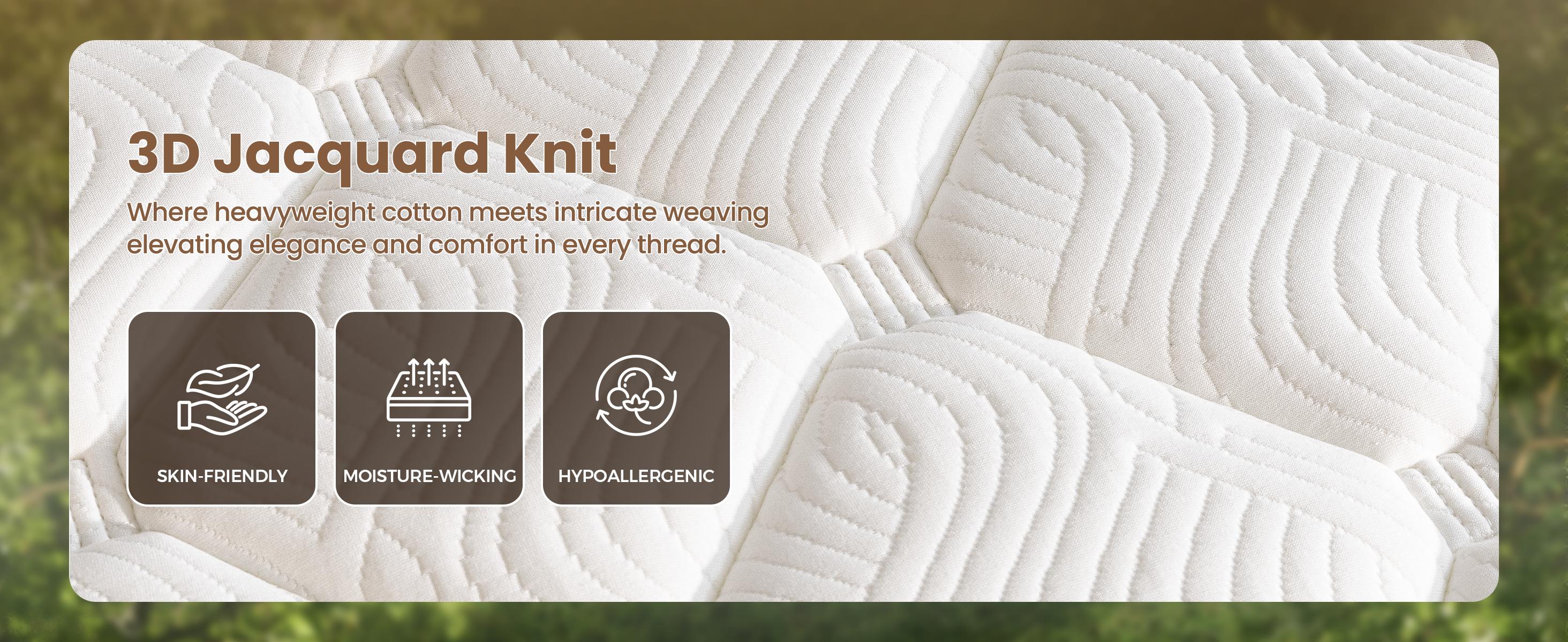 8-14" Hybrid Mattress - Fiberglass Free Reinforced Edge Support (No Sliding) Silent Pocket Spring for Zero Motion Transfer Cooling Gel Foam & Anti-Sagging Support CertiPUR-US Certified Deep Sleep Full/Queen