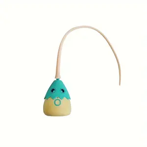 Cat Wand Toy, Automatic Silicone Tail Teaser Toy 2 in 1, Electronic Interactive Toy for Indoor Cats, Rechargeable Exercise Toy for Kitten