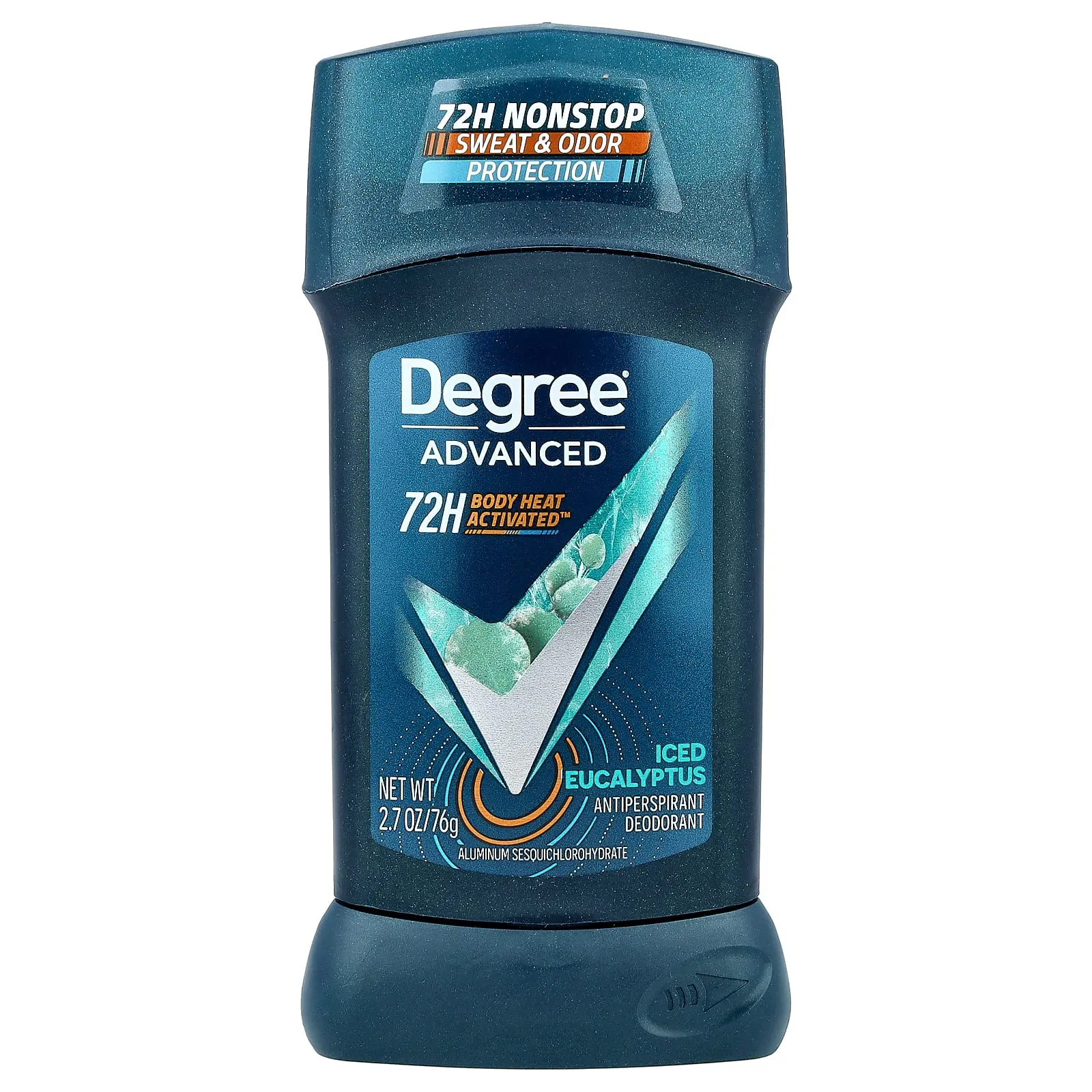 Degree Advanced, 72H Body Heat Activated™, Antiperspirant Deodorant, Iced Eucalyptus, 2.7 oz (76 g)