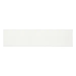 4 x 16 in. Soho Canvas White Glossy Pressed Glazed Ceramic Wall Tile