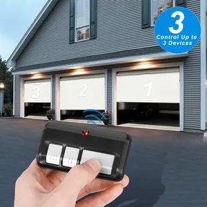 Universal Garage Door Opener Remote with Visor Clip, for  Door Opener, Suitable for 5 Color Learn Buttons, 2 Pack