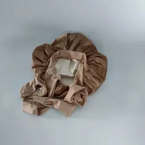 Women s Shower Cap Double Layer Silk Hair Cap for Curly Hair Anti Frizz Elastic Band Multiple Colors