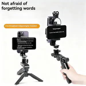 Multi-functional live streaming mobile phone teleprompter stand portable handheld stand (without mobile phone and mirror) Speech mobile phone stand handheld mobile phone teleprompter stand