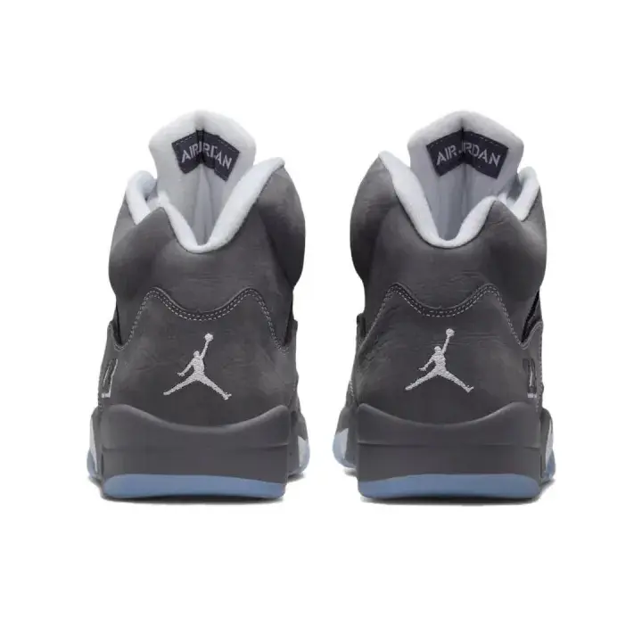 Brand New Sealed With Original Shoe Box Unisex High Top Basketball Sneakers Dark Grey Suede Ice Blue Transparent Outsole Retro Cushioned Street Sports Shoes
