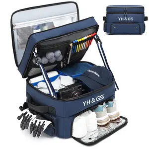 Durable Golf Trunk Caddy - All-in-One Shoe & Accessory Holder