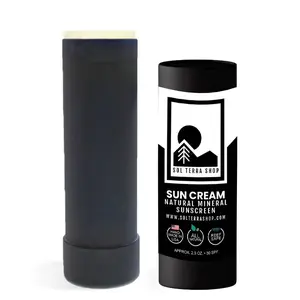 Organic Mineral Sunscreen Stick with SPF 30 - Biodegradable, Cruelty-Free and Reef Safe Facial Skincare Clear Cream