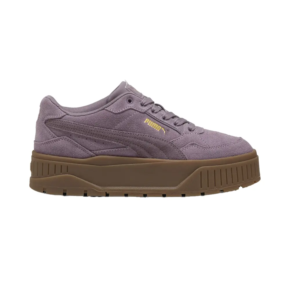 PUMA Womens Karmen Ii Idol Suede Lace Up Sneakers Shoes Casual - Purple