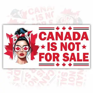 Canada Is Not for Sale Bumper Sticker - Political Feminism Waterproof Vinyl Decal for Cars 9P8