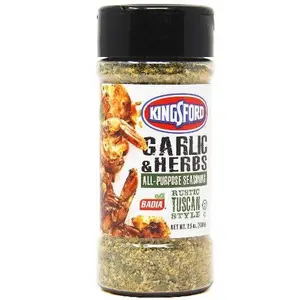 Kingsford Garlic & Hebrs 2.5 oz Flavor Spice Lemon Salt