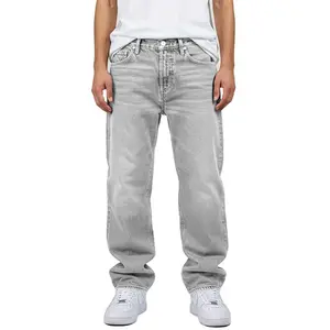 Men's Loose Fit Baggy Denim Jeans Pants Streetwear Cotton
