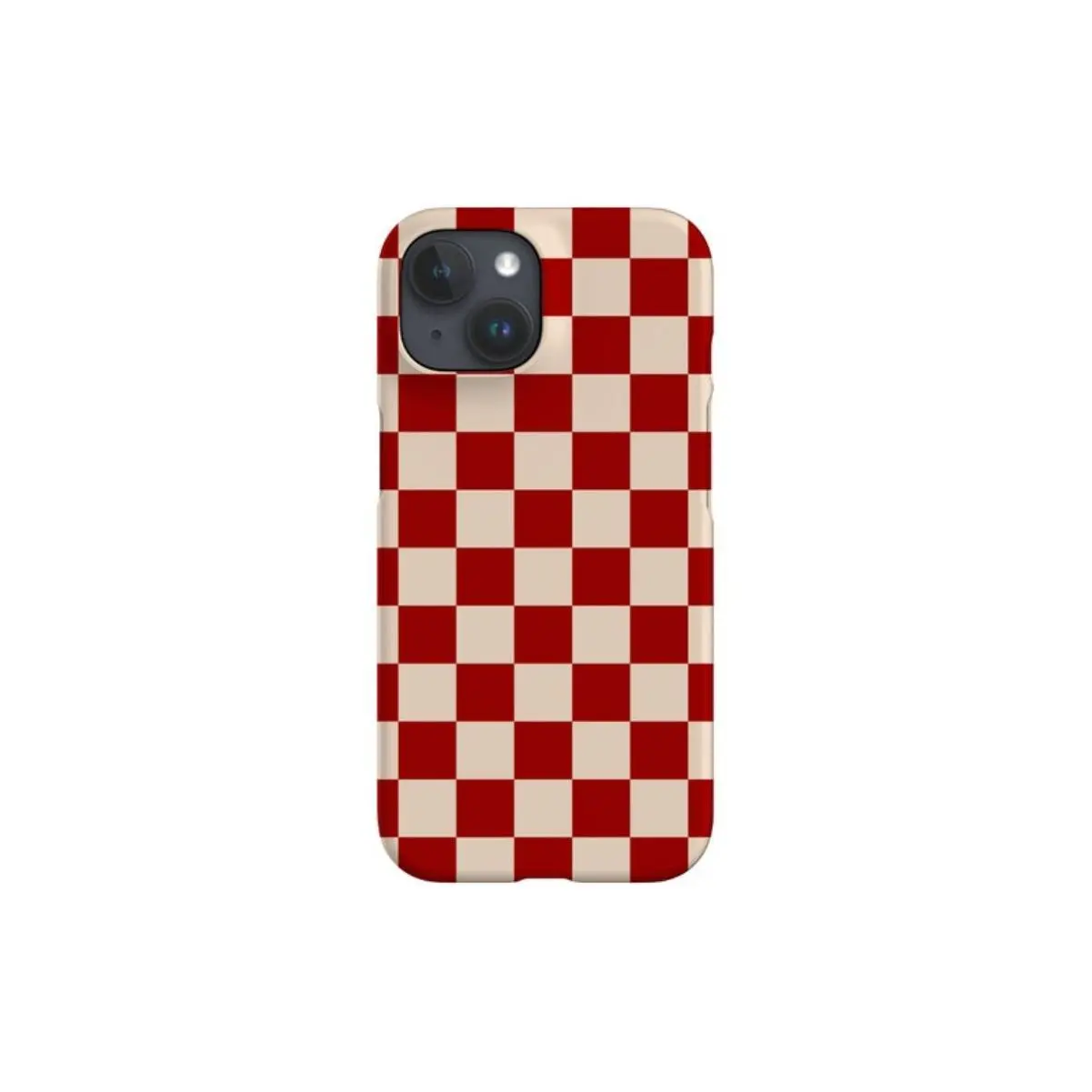 For IPhone 17 Case, Red Classic Check Retro Y2K Plaid Grid Design for IPhone 16 15 14 13 12 11 Pro Max Plus