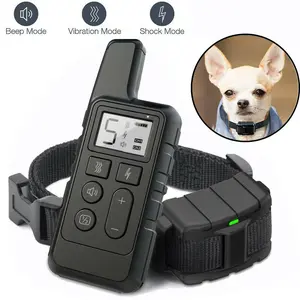 Dog Training Collar With 3 Training Modes, 1500Ft Remote Electronic Dog Shock Collar, Electric Shock Collar,Rechargeable Waterproof Pet Trainer
