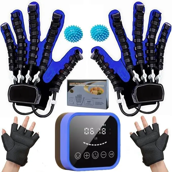 posturecorrector Robot Rehabilitation Gloves, for Finger and Hand Function Recovery Equipment, Electronic Gloves, Hand Exercisers for Stroke Patients, Hand Strengthening Device Healthcare Tool