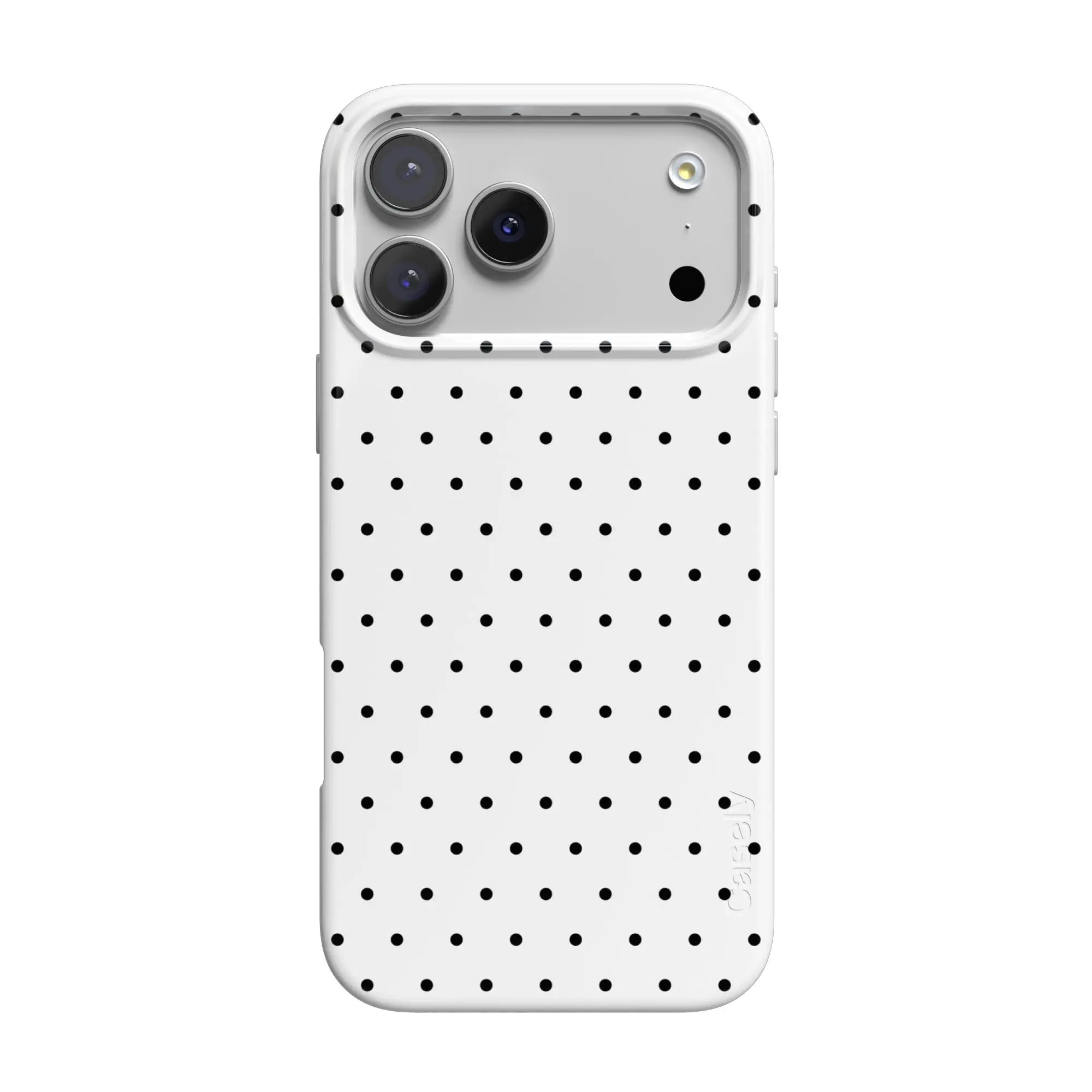 Casely iPhone 17 Pro Case | On the Dot | Black Polka Dot | Compatible with MagSafe | Classic Ultra Thin Design