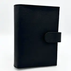 Black A6 Cash Stuffing Binder w/ 6 Frosted Cash Stuffing Envelopes & Sticker Label Page