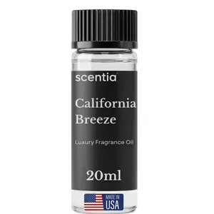 Scentia California Breeze 20ml Aromatherapy Scented Oils - Hotel-Inspired by Delano Beach Club, Orange Green Tea & Jasmine Natural Fragrance for Waterless & Cold Air Diffusers