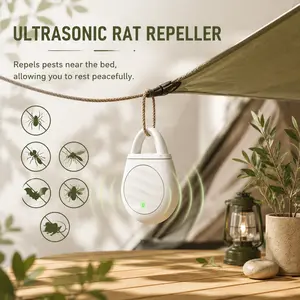 Safe Ultrasonic Pest Repellent for Pets & Families - Powerful Electronic Solution Against Fleas, Ticks, Mosquitoes & Ants - Indoor/Outdoor Pest Control Device