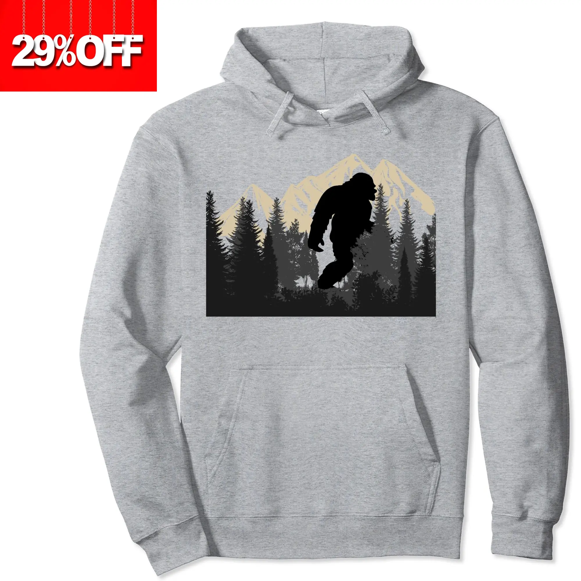 Bigfoot Sasquatch Design Women and Men Trip Hiking lovers Pullover Hoodie