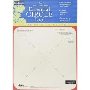 fast2mark™ Essential Circle Tool from Piece O' Cake Designs: Make 2" - 8" Set-In Circles & Other Fun Curvy Blocks