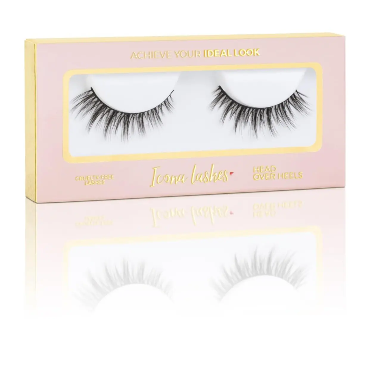 AISI HAIR False Eyelashes, Natural Fluffy Synthetic Lashes, Lightweight & Reusable with Invisiband for Easy Application, 1 Pair, Eyelash Enhancing, Easy To Apply