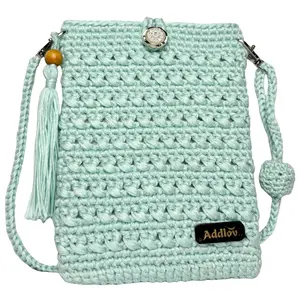 Addlov Handmade Unique Gifts for Mom, Mothers Day Gift - Crochet Crossbody Bag, Cell Phone Pouch for Women