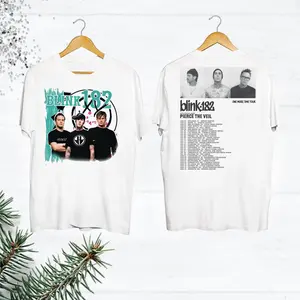 Blink-182 Band 2024 World Tour Shirt, Blink Smile 182 Graphic T-shirt, BIink 182 Fan Gift Shirt, BIink One More Time Tour, Blink 182 Merch