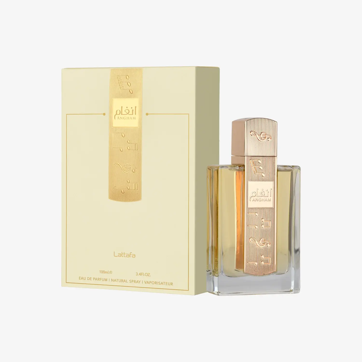 Angham by Lattafa 3.4oz Eau De Parfum Unisex New Sealed Box Spicy Sweet Amber Perfume