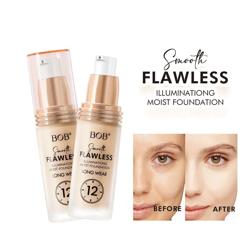 12 HR 6-in-1 Makeup - Matte + Poreless Liquid Foundation For A Glowing & Soft-Focus Look, Suitable for All Skin Types