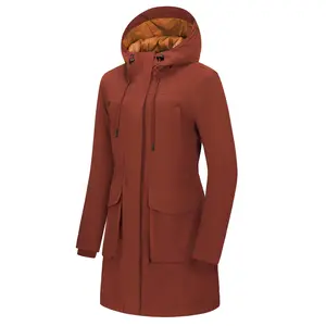 33,000ft Womens Winter Coats, Long Waterproof Winter Jackets with Hood, Windproof Warm Puffer Jacket Insulated Ski Coat