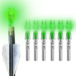 JianZD Automatic Light-Up Crossbow Arrow Nocks with 285/.297/.300/.305 Bushings, ON/OFF Switch, High-Visibility Archery Nocks for Sports & Outdoor Recreation
