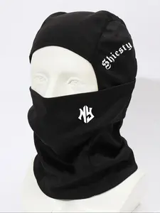 Unisex shiesty & NY Letters Printing All Inclusive Sun Hat Visor Fabric Comfortable Breathable Windproof Dustproof Neckerchief Balaclava Hat Outdoor Sports Mask Suitable for Outdoor Sports Windproof Face Cover