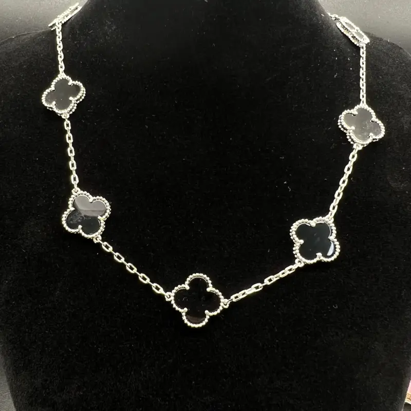 Clover Necklace — 925 Sterling Silver 18k Gold Plated