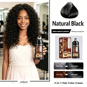 Natural Gentle Bubble Hair Dye 500ML, Large Capacity, Root Care, Strong Coverage, Includes Full Set of Tools, Liquid Form