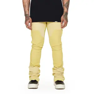 "ALPHA" STACKED FLARE LT. KHAKI