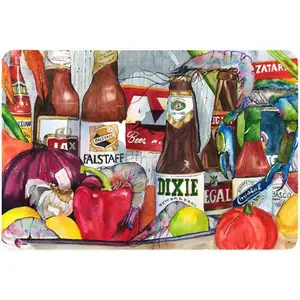 Carolines Treasures  9.25 x 7.75 in. New Orleans Beers and Spices Mouse Pad- Hot Pad Or Trivet