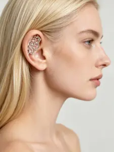 Bohemian spiral earrings, Snug pierced earrings, Geometric lotus spiral piercing cartilage, Bohemian silver spiritual jewelry, party jewelry spiritual accessories, handmade feel, minimalist design, fashionable piercing, cartilag