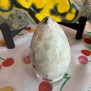 Moonstone Egg for Intuition & New Beginnings – Crystal for Feminine Energy, Balance and Inner Wisdom